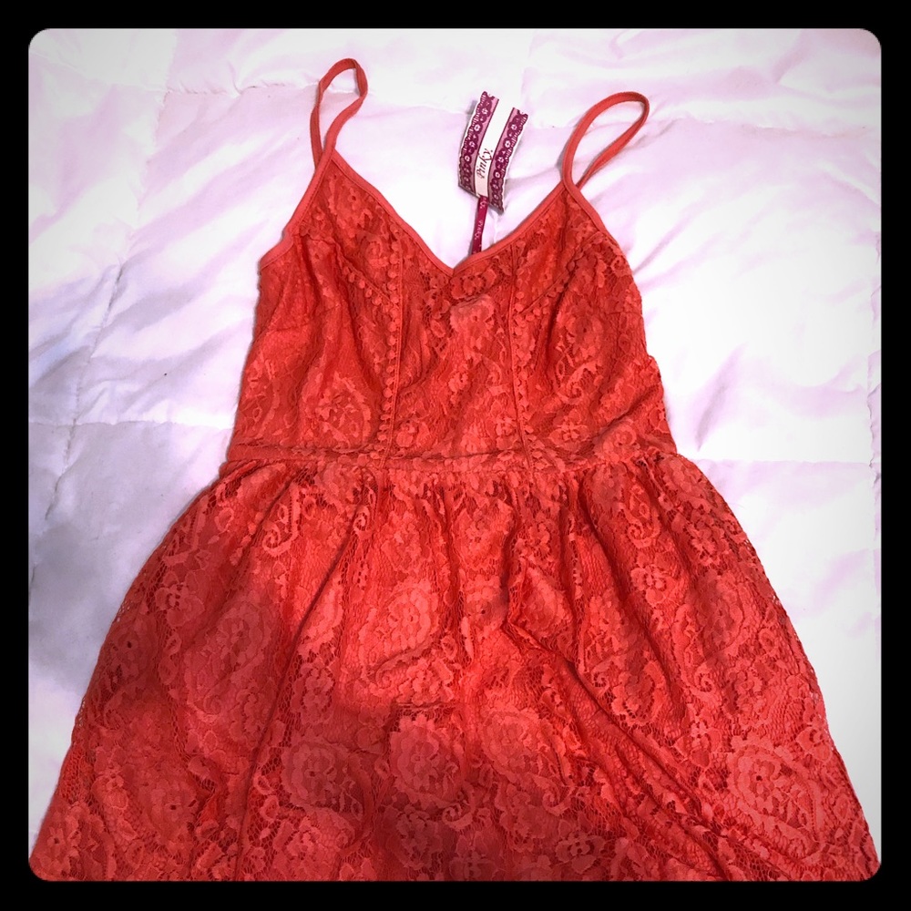 Coral dress
